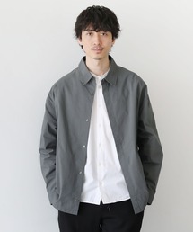 ルーズシルエット比翼シャツジャケット