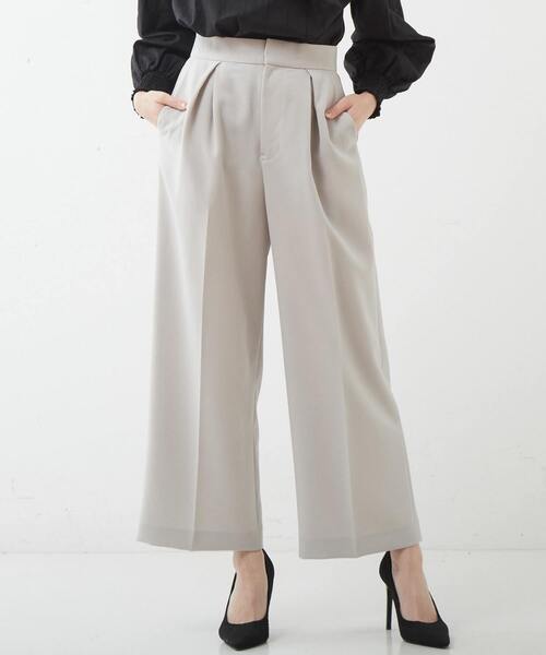 Tiara（ティアラ）の「センタープレスワイドパンツ（その他パンツ・レディース・オレンジ/ブラック/ブルー/グレイッシュベージュ・2/3）」の3枚目の写真