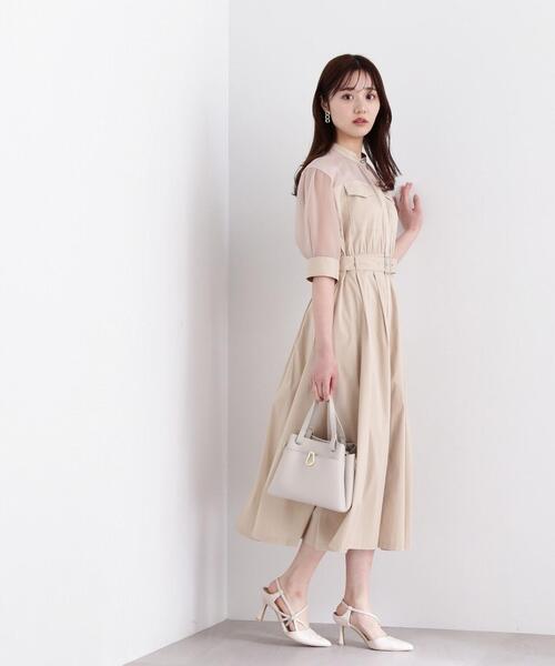 PROPORTION BODY DRESSING(プロポーションボディドレッシング)の「アウトポケットワンピース / 1214140312(ワンピース・レディース・ベージュ/ネイビー・MEDIUM/SMALL)」の4枚目の写真