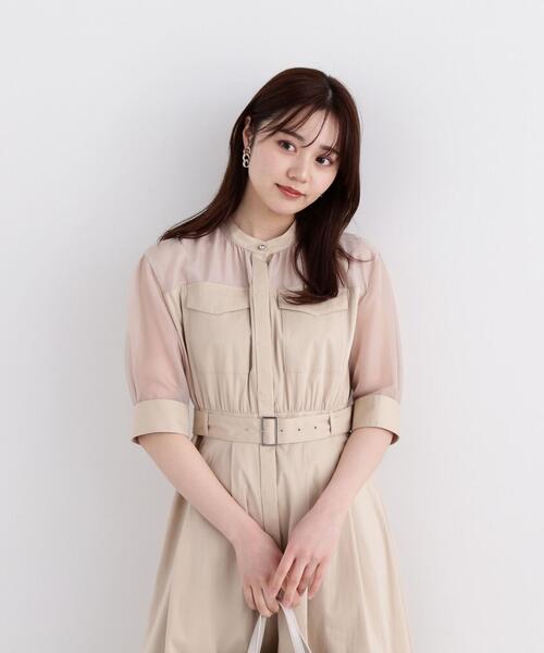 PROPORTION BODY DRESSING(プロポーションボディドレッシング)の「アウトポケットワンピース / 1214140312(ワンピース・レディース・ベージュ/ネイビー・MEDIUM/SMALL)」の5枚目の写真
