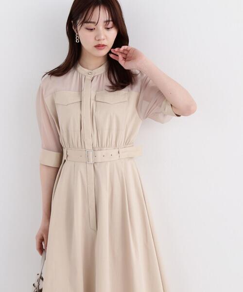 PROPORTION BODY DRESSING(プロポーションボディドレッシング)の「アウトポケットワンピース / 1214140312(ワンピース・レディース・ベージュ/ネイビー・MEDIUM/SMALL)」の6枚目の写真