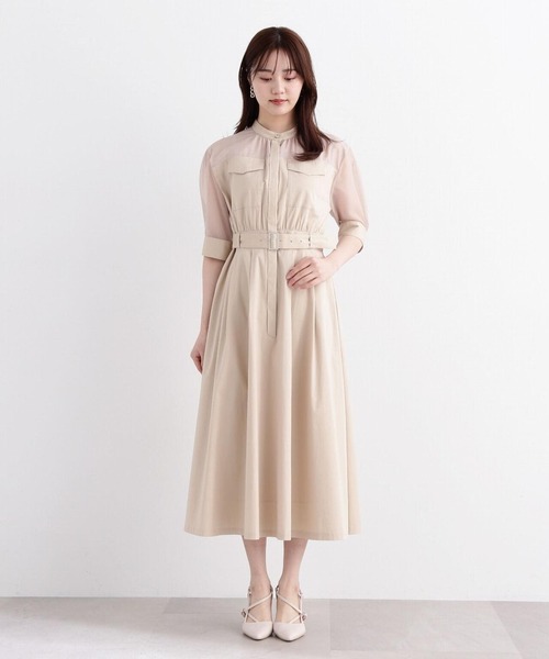 PROPORTION BODY DRESSING(プロポーションボディドレッシング)の「アウトポケットワンピース / 1214140312(ワンピース・レディース・ベージュ/ネイビー・MEDIUM/SMALL)」の9枚目の写真