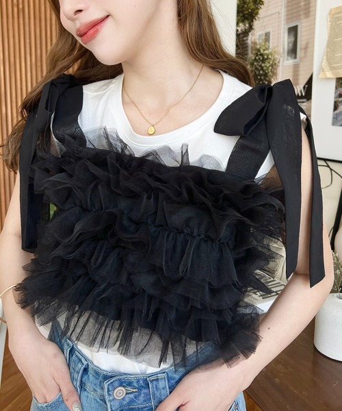 I.D ファッション 即購可 Nodress リボンキャミソール itimi