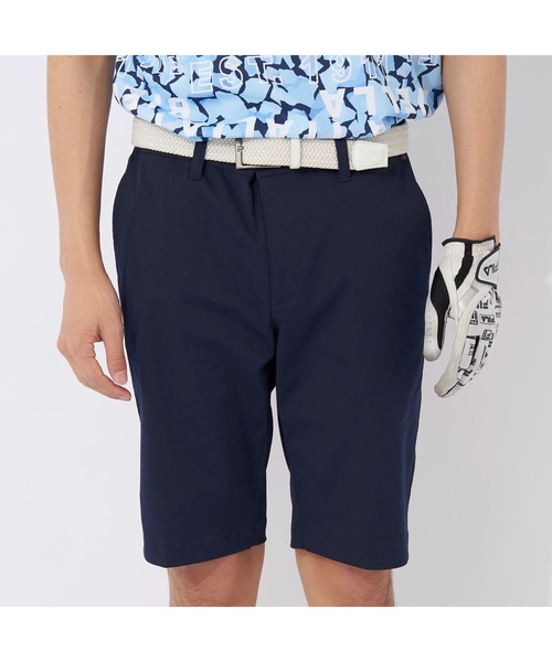 【セール】FILA GOLF/フィラゴルフ ゴルフウェア ブランド ロゴ吸汗速乾 UVカット ストレッチ 軽量 ベルト付き ツイルショートパンツ ハーフパンツ（その他パンツ）｜FILA GOLF（フィラゴルフ ）