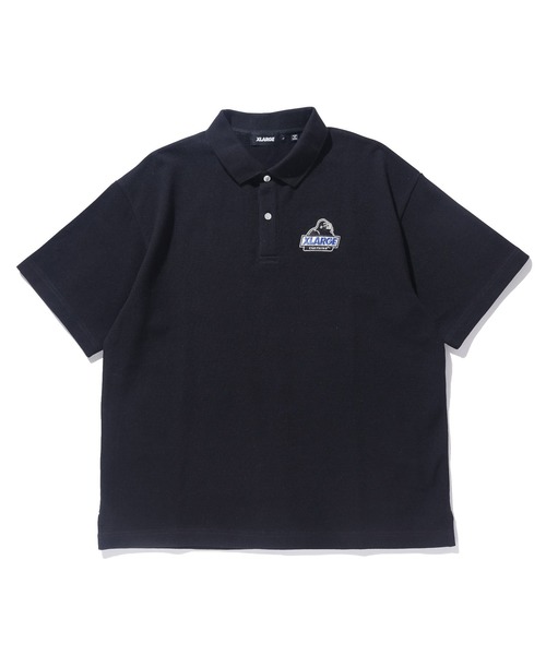 XLARGE（エクストララージ）の「SLANTED OG POLO SHIRT（ポロシャツ・メンズ・ブラック/ホワイト/グレー・L/M/S/XL）」の2枚目の写真