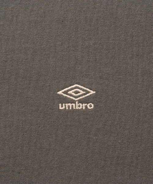 UMBRO(アンブロ)の「<UMBROコラボ(アンブロ)×UNDOVE>【配色衿/ワンポイント刺繍/半袖Tシャツ/オーバーサイズ/カジュアルスポーティー】綿100%7分袖Tシャツ(Tシャツ/カットソー・レディース・モカ/ナチュラル・XXXX-LARGE/XXX-LARGE/XX-LARGE/X-LARGE/LARGE/MEDIUM)」の3枚目の写真