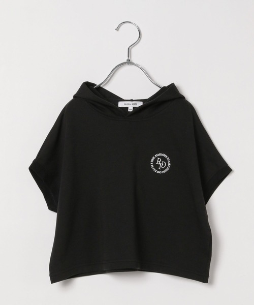 GLOBAL WORK（グローバルワーク）の「COOL/パーカーセットアップ/105230（パーカー・キッズ・ブラック/ホワイト系その他・120cm/130cm/140cm/150cm/160cm/170cm）」の5枚目の写真