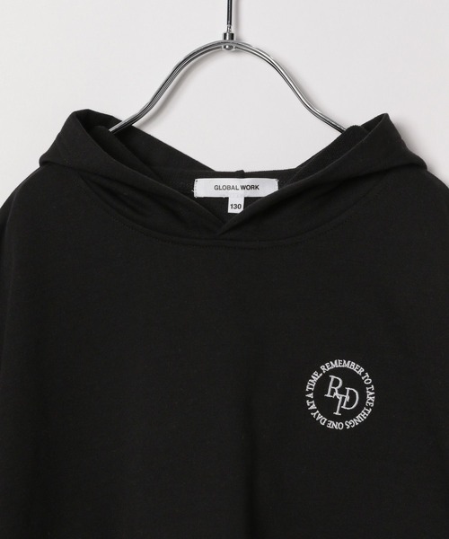 GLOBAL WORK（グローバルワーク）の「COOL/パーカーセットアップ/105230（パーカー・キッズ・ブラック/ホワイト系その他・120cm/130cm/140cm/150cm/160cm/170cm）」の6枚目の写真