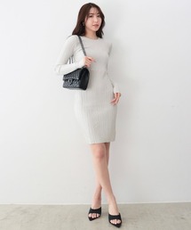 AMBIENT（アンビエント）の「ドロップカットアウトニットワンピース（ワンピース）」