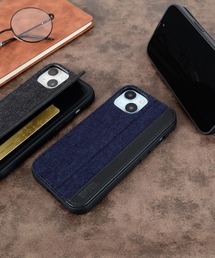 EDWIN | iPhone16 iPhone16Pro iPhone15 iPhone14 iPhone13 エドウィン [レザー調スタンドケース](スマホケース/カバー)