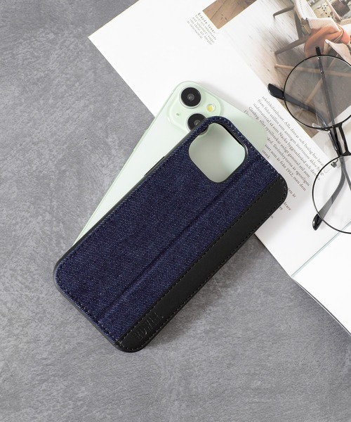 EDWIN（エドウィン）の「iPhone16 iPhone16Pro iPhone15 iPhone14 iPhone13 エドウィン [レザー調スタンドケース]（スマホケース/カバー・メンズ・ブラック/インディゴブルー・iPhone 15/iPhone 16/iPhone 16 Pro）」の8枚目の写真