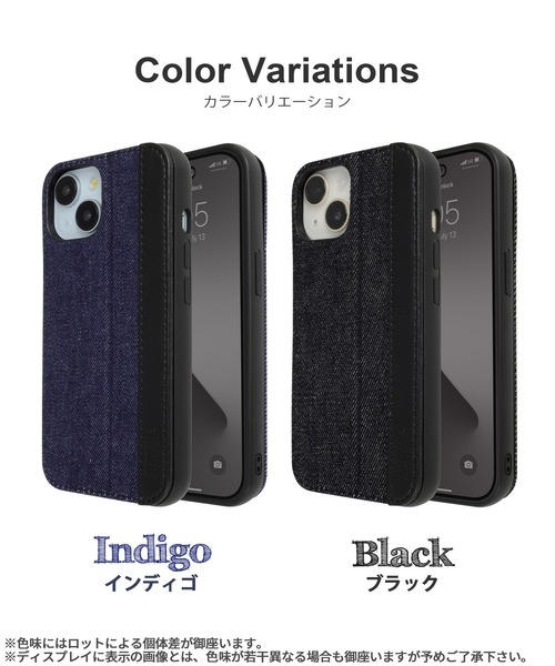 EDWIN（エドウィン）の「iPhone16 iPhone16Pro iPhone15 iPhone14 iPhone13 エドウィン [レザー調スタンドケース]（スマホケース/カバー・メンズ・ブラック/インディゴブルー・iPhone 15/iPhone 16/iPhone 16 Pro）」の19枚目の写真