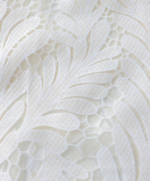 &g'aime（アンジェム）の「【&g’aime】シアーレースタイトスカート（スカート・レディース・アイボリー/ブラック・FREE）」の3枚目の写真