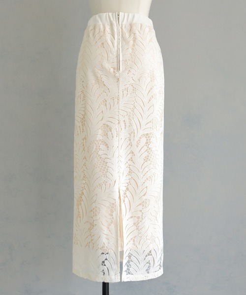 &g'aime（アンジェム）の「【&g’aime】シアーレースタイトスカート（スカート・レディース・アイボリー/ブラック・FREE）」の15枚目の写真