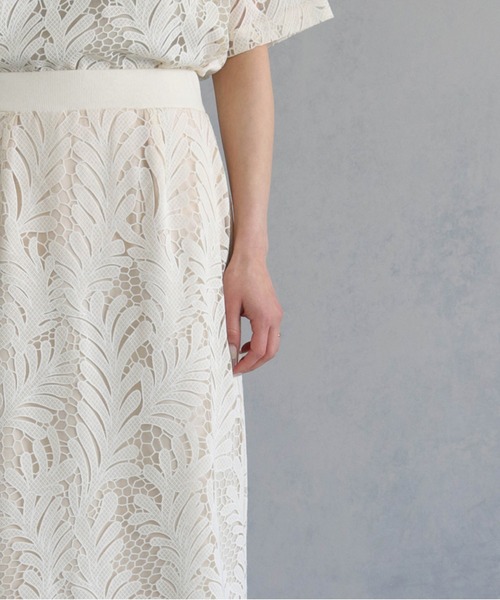 &g'aime（アンジェム）の「【&g’aime】シアーレースタイトスカート（スカート・レディース・アイボリー/ブラック・FREE）」の20枚目の写真