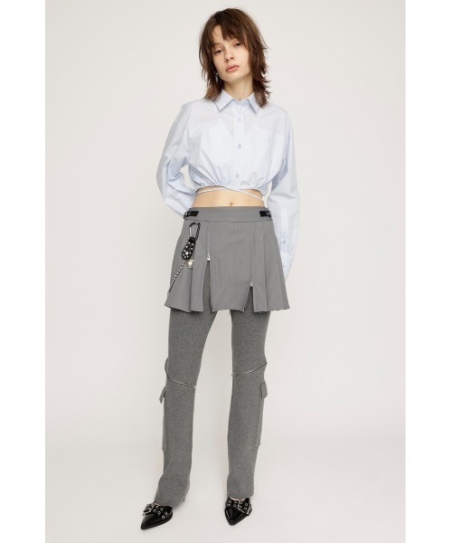 SLY（スライ）の「OPEN ZIP PLEATS S/SK オープン ジップ