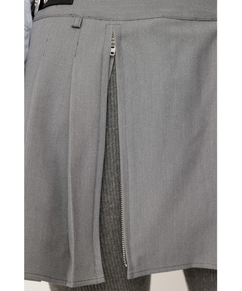 SLY（スライ）の「OPEN ZIP PLEATS S/SK オープン ジップ プリーツ ショート スカート（スカート・レディース・マルチ/杢グレー・1/0）」の12枚目の写真