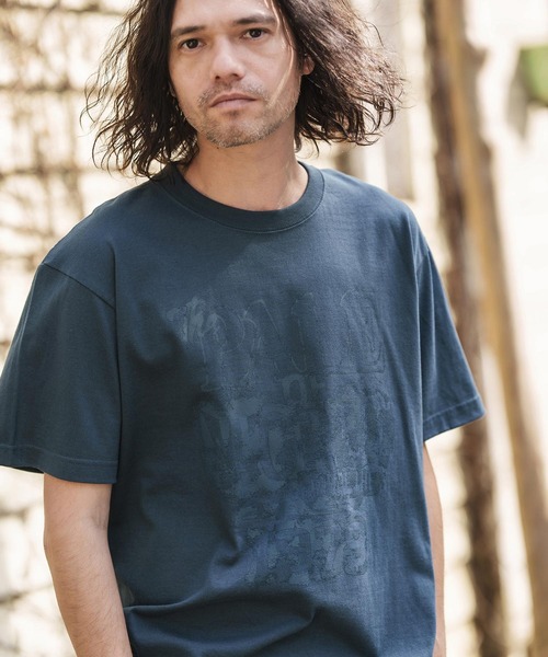 CAMBIO(カンビオ)の「mt8945- スタンダードシルエットプリントTシャツ(PALE)(Tシャツ/カットソー・メンズ・ネイビー/スミクロ/ホワイト・S/M/L/XL)」の14枚目の写真