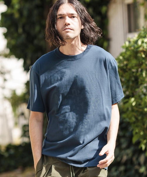 CAMBIO(カンビオ)の「mt8945- スタンダードシルエットプリントTシャツ(PALE)(Tシャツ/カットソー・メンズ・ネイビー/スミクロ/ホワイト・S/M/L/XL)」の17枚目の写真