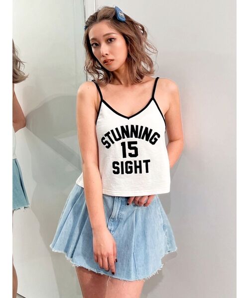 GYDA（ジェイダ）の「STUNNING 15 SIGHTキャミソール（キャミソール・レディース・オフホワイト/ブラック/その他1・FREE）」の2枚目の写真