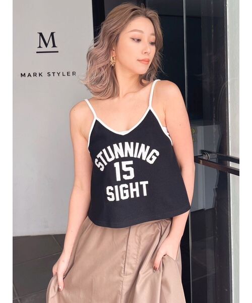 GYDA（ジェイダ）の「STUNNING 15 SIGHTキャミソール（キャミソール・レディース・オフホワイト/ブラック/その他1・FREE）」の5枚目の写真