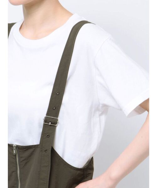 MURUA（ムルーア）の「フロントジップロンパース（つなぎ/オールインワン・レディース・グレー/カーキ/アイボリー・FREE）」の17枚目の写真