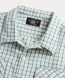 RRL（ダブル アール エル）の「チェックド コットンリネン