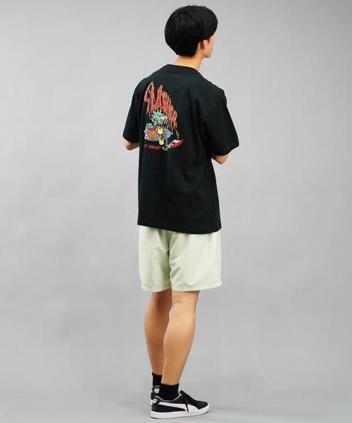SANTA CRUZ（サンタクルーズ）の「【ムラサキスポーツ限定】SANTACRUZ/サンタクルーズ 半袖Tシャツ 麻柄 カタカナ 502241417（Tシャツ/カットソー・メンズ・ブラック/ホワイト・M/L/XL）」の8枚目の写真