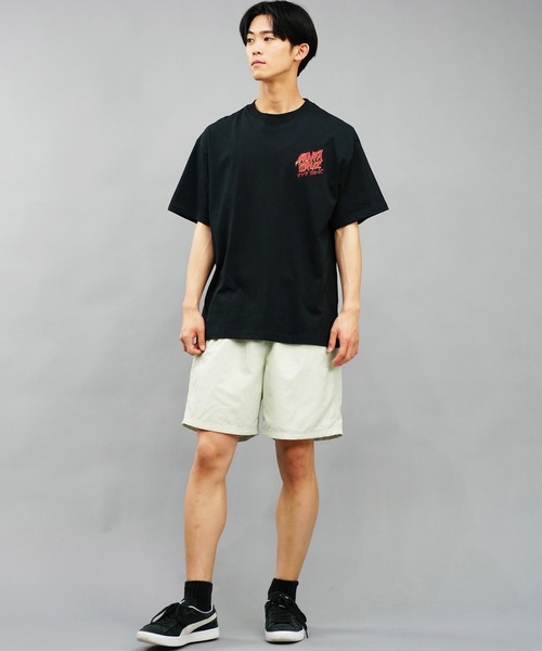 SANTA CRUZ（サンタクルーズ）の「【ムラサキスポーツ限定】SANTACRUZ/サンタクルーズ 半袖Tシャツ 麻柄 カタカナ 502241417（Tシャツ/カットソー・メンズ・ブラック/ホワイト・M/L/XL）」の22枚目の写真