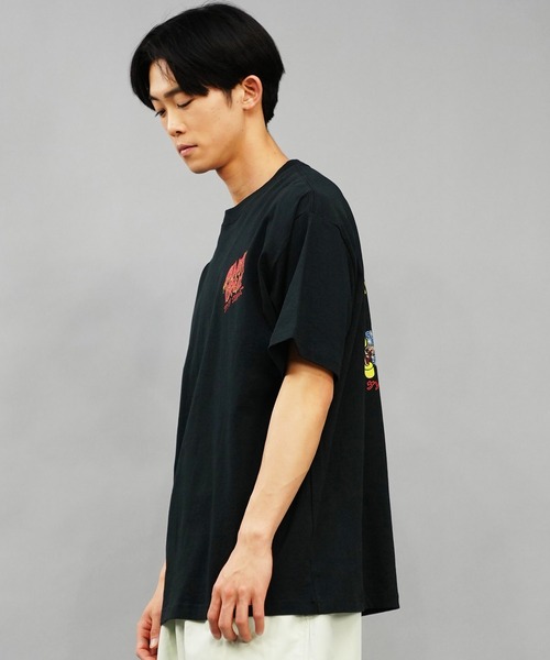 SANTA CRUZ（サンタクルーズ）の「【ムラサキスポーツ限定】SANTACRUZ/サンタクルーズ 半袖Tシャツ 麻柄 カタカナ 502241417（Tシャツ/カットソー・メンズ・ブラック/ホワイト・M/L/XL）」の18枚目の写真