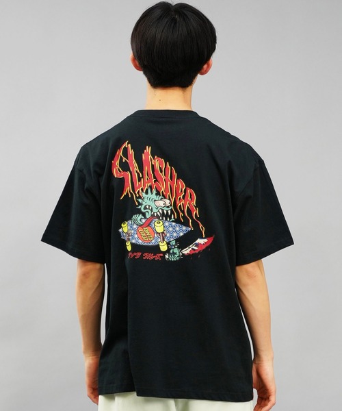 SANTA CRUZ（サンタクルーズ）の「【ムラサキスポーツ限定】SANTACRUZ/サンタクルーズ 半袖Tシャツ 麻柄 カタカナ 502241417（Tシャツ/カットソー・メンズ・ブラック/ホワイト・M/L/XL）」の20枚目の写真