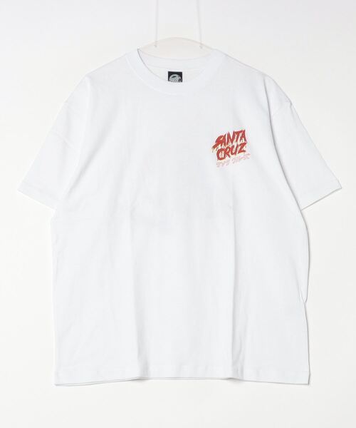 SANTA CRUZ（サンタクルーズ）の「【ムラサキスポーツ限定】SANTACRUZ/サンタクルーズ 半袖Tシャツ 麻柄 カタカナ 502241417（Tシャツ/カットソー・メンズ・ブラック/ホワイト・M/L/XL）」の10枚目の写真