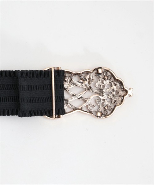 axes femme POETIQUE（アクシーズファムポエティック）の「レースアップリボンゴムベルト（ベルト・レディース・アンティークゴールド/アンティークシルバー・FREE）」の9枚目の写真