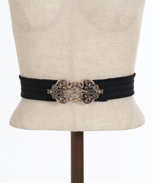 axes femme POETIQUE（アクシーズファムポエティック）の「レースアップリボンゴムベルト（ベルト・レディース・アンティークゴールド/アンティークシルバー・FREE）」の10枚目の写真