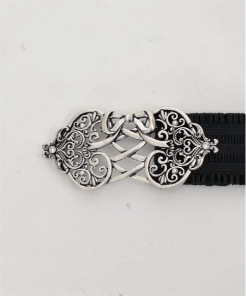 axes femme POETIQUE（アクシーズファムポエティック）の「レースアップリボンゴムベルト（ベルト・レディース・アンティークゴールド/アンティークシルバー・FREE）」の12枚目の写真