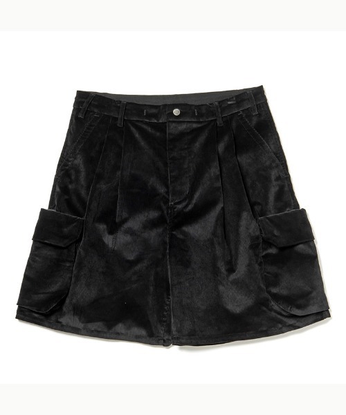 430(フォーサーティ)の「mp12348-ESLOT CORD CARGO SHORTS カーゴショーツ(その他パンツ・メンズ・ブラック/カーキ/ブルー系その他・0/1/2/3)」の1枚目の写真