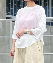 Munich | ギザリヨセルドッキングハーフスリーブプルオーバー(Tシャツ/カットソー)