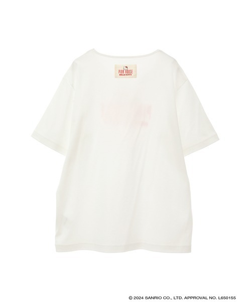 新品•未使用 PINK HOUSE×HELLO KITTYプリントTシャツ PINK HOUSE（ピンクハウス）の「PINK HOUSE×HELLO KITTY