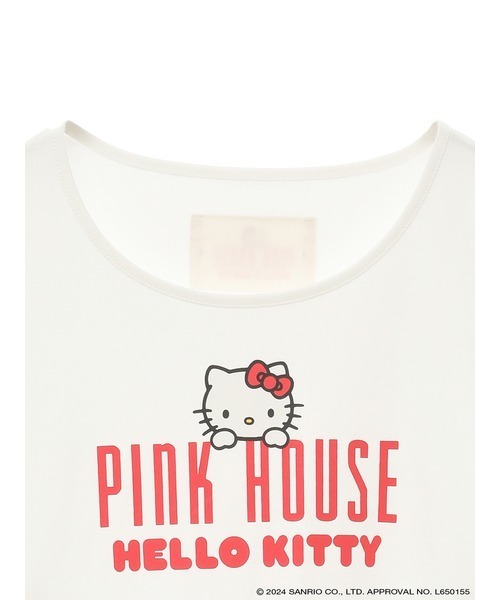 新品•未使用 PINK HOUSE×HELLO KITTYプリントTシャツ PINK HOUSE（ピンクハウス）の「PINK HOUSE×HELLO KITTY