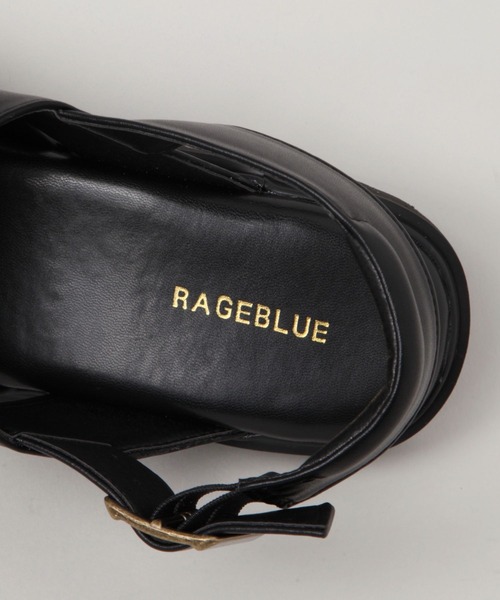 RAGEBLUE(レイジブルー)の「シンセティックレザー/クロスストラップサンダル(サンダル・メンズ・ベージュ/ブラック・LARGE/MEDIUM)」の12枚目の写真