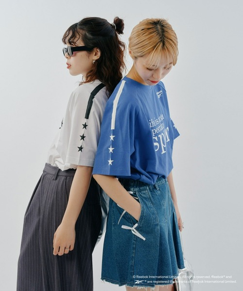 Reebok（リーボック）の「【Reebok別注】ユニフォームデザインTee（Tシャツ/カットソー・メンズ・ブラック/ホワイト/ブルー・LARGE/MEDIUM）」の7枚目の写真