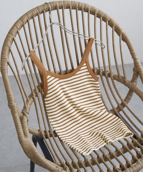 VENCEEXCHANGE（ヴァンスエクスチェンジ）の「ボーダー配色キャミソール（キャミソール・レディース・ブラウン/オフホワイト/ピンク/ブラック/グリーン・FREE）」の3枚目の写真