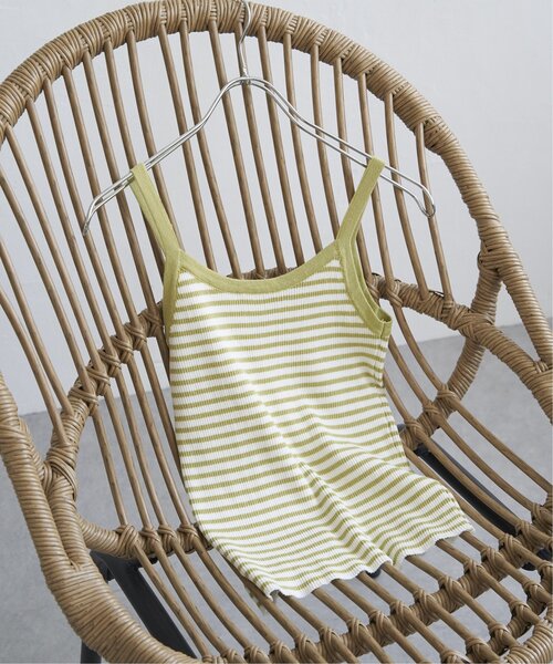 VENCEEXCHANGE（ヴァンスエクスチェンジ）の「ボーダー配色キャミソール（キャミソール・レディース・ブラウン/オフホワイト/ピンク/ブラック/グリーン・FREE）」の4枚目の写真