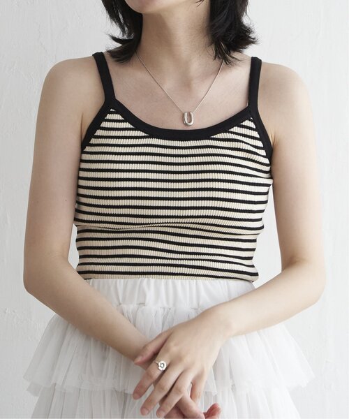 VENCEEXCHANGE（ヴァンスエクスチェンジ）の「ボーダー配色キャミソール（キャミソール・レディース・ブラウン/オフホワイト/ピンク/ブラック/グリーン・FREE）」の16枚目の写真
