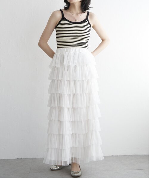 VENCEEXCHANGE（ヴァンスエクスチェンジ）の「ボーダー配色キャミソール（キャミソール・レディース・ブラウン/オフホワイト/ピンク/ブラック/グリーン・FREE）」の19枚目の写真