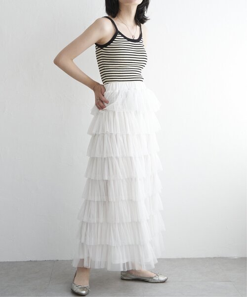 VENCEEXCHANGE（ヴァンスエクスチェンジ）の「ボーダー配色キャミソール（キャミソール・レディース・ブラウン/オフホワイト/ピンク/ブラック/グリーン・FREE）」の21枚目の写真