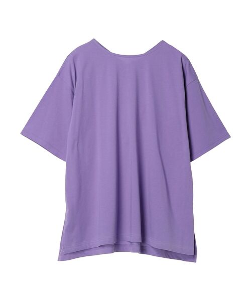 Green　Parks（グリーンパークス）の「冷っとすずやか　バックカシュクールチュニック（チュニック・レディース・ダークパープル/ライトベージュ/ブラック/オフホワイト/ダークグレー・FREE）」の17枚目の写真