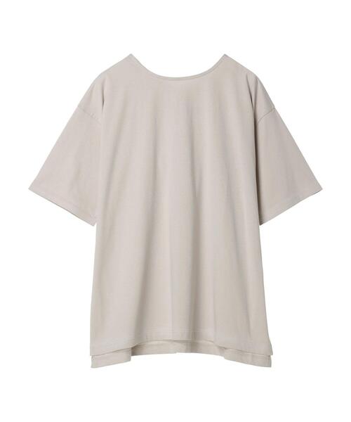 Green　Parks（グリーンパークス）の「冷っとすずやか　バックカシュクールチュニック（チュニック・レディース・ダークパープル/ライトベージュ/ブラック/オフホワイト/ダークグレー・FREE）」の8枚目の写真