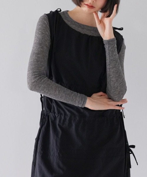 Uenui(ウニュイ)の「【ZOZO限定】ソフト シアー トップス 透け感 シンプル インナー(Tシャツ/カットソー・レディース・ホワイト/ピンク/ブルー/グレー/ブラック・FREE)」の3枚目の写真