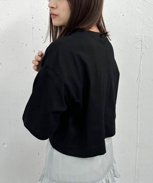 archives（アルシーヴ）の「リメイク刺繍ロゴＴｅｅ（Tシャツ/カットソー・レディース・オレンジ/ブラック/オフホワイト/チャコールグレー・MEDIUM）」の11枚目の写真